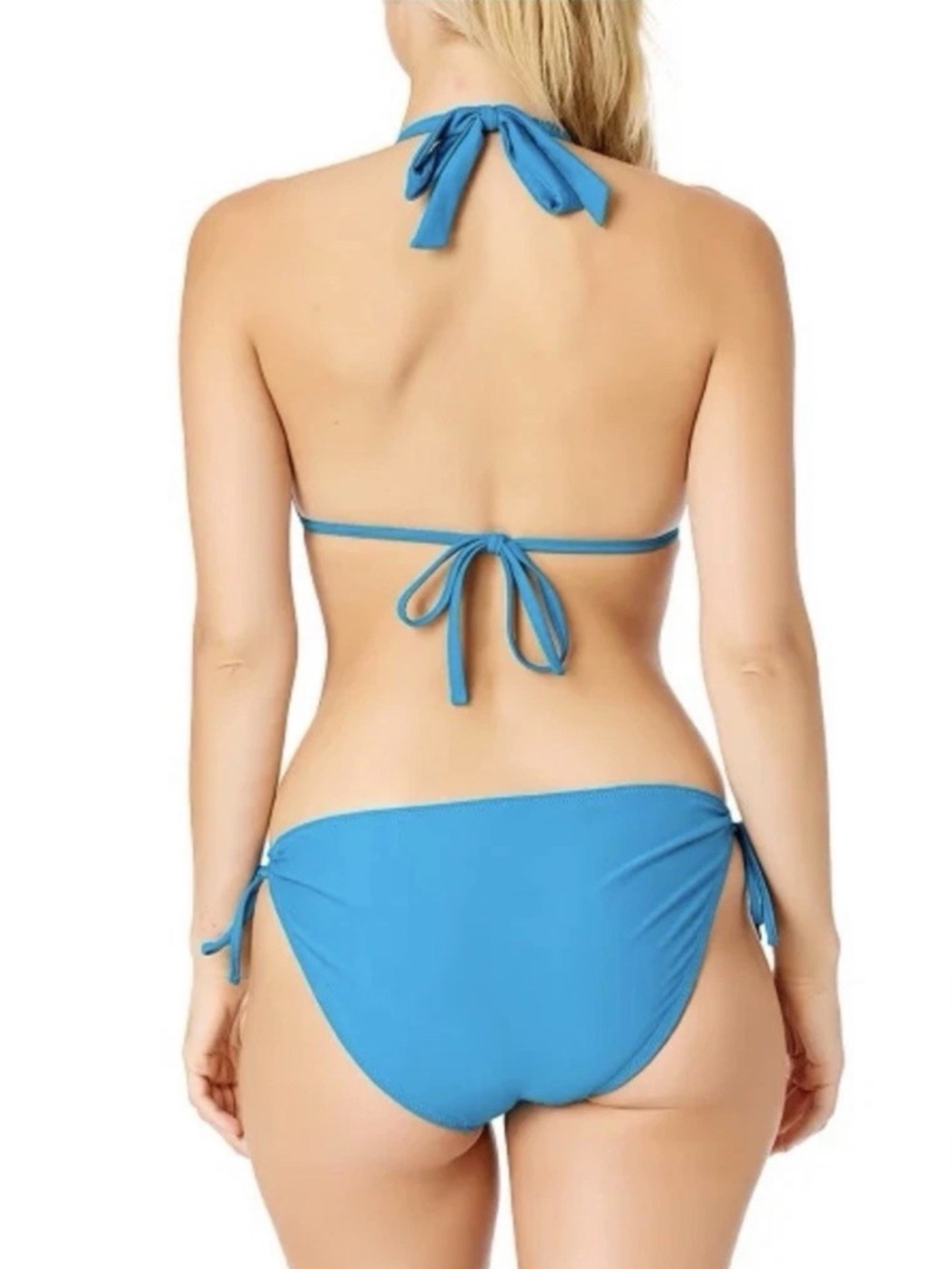Hurley Reversible Halter Bikini - Blue & Tropical Green Print Size M NWT - Picture 7 of 10